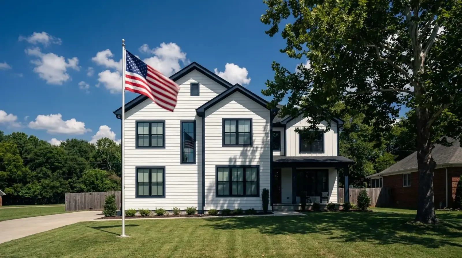 Patriots' Pride installed home in the Chattanooga, Tennessee area