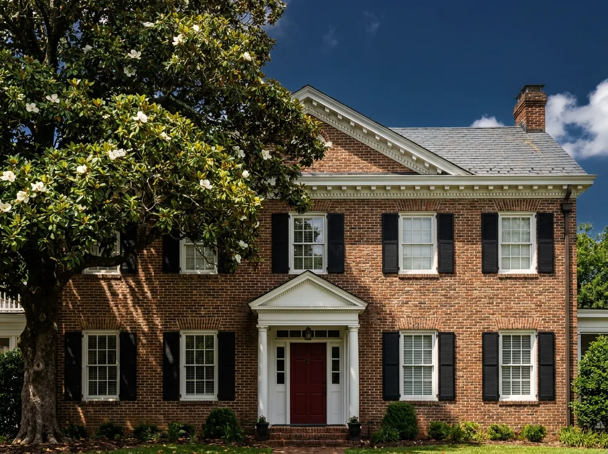 Brick colonial window detail