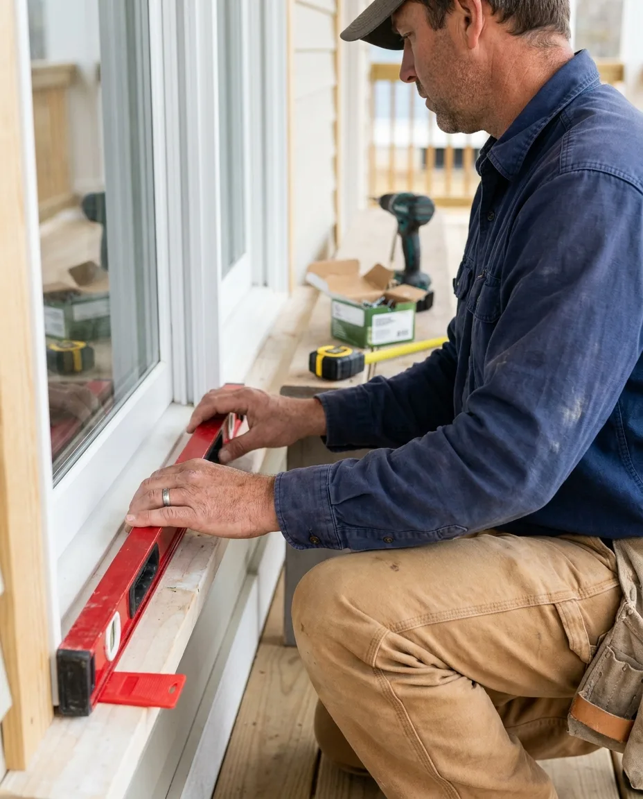 Patriots' Pride installer at work